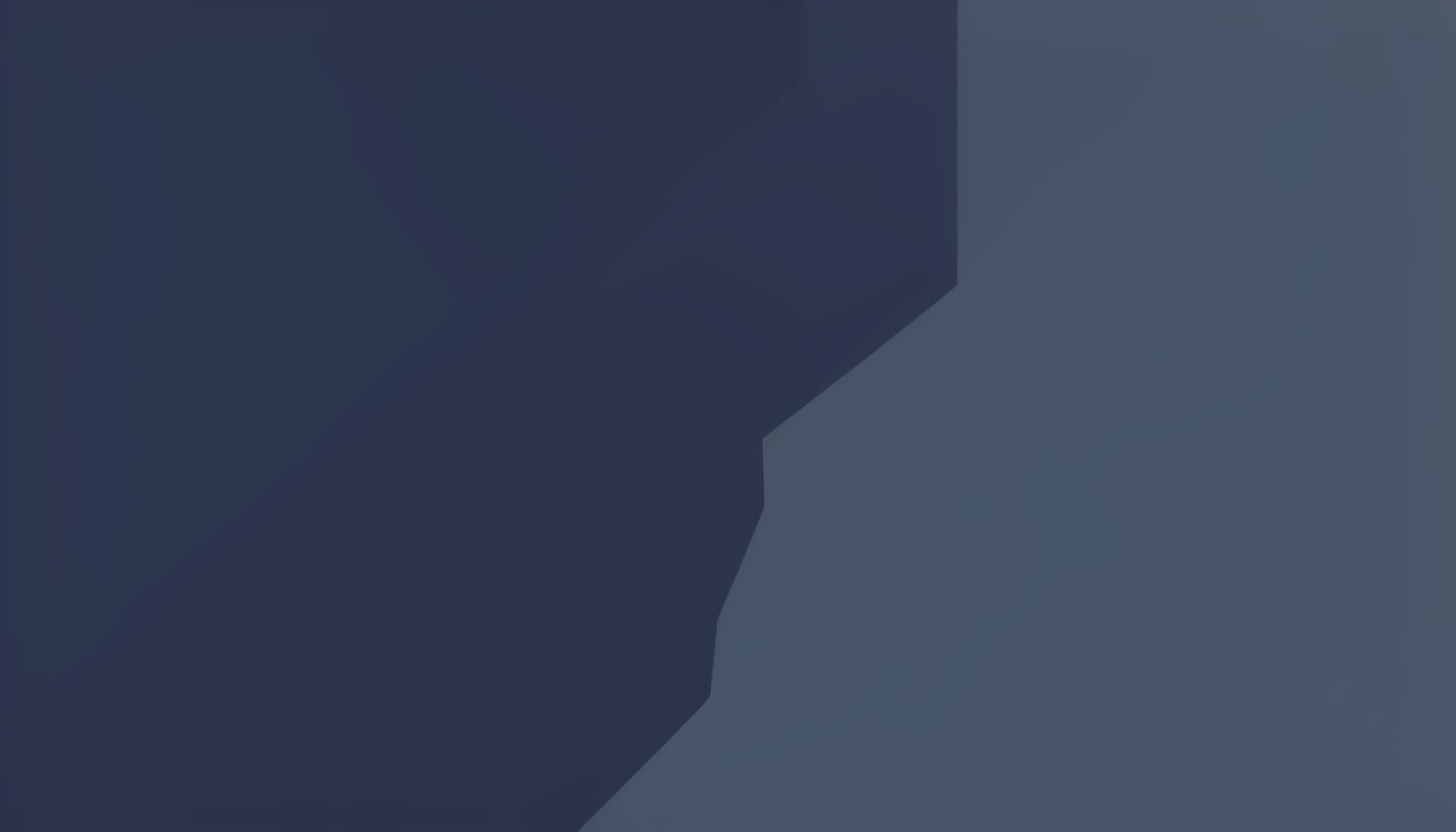Muted navy and slate abstract composition with clean geometric divisions and a modern, minimal feel